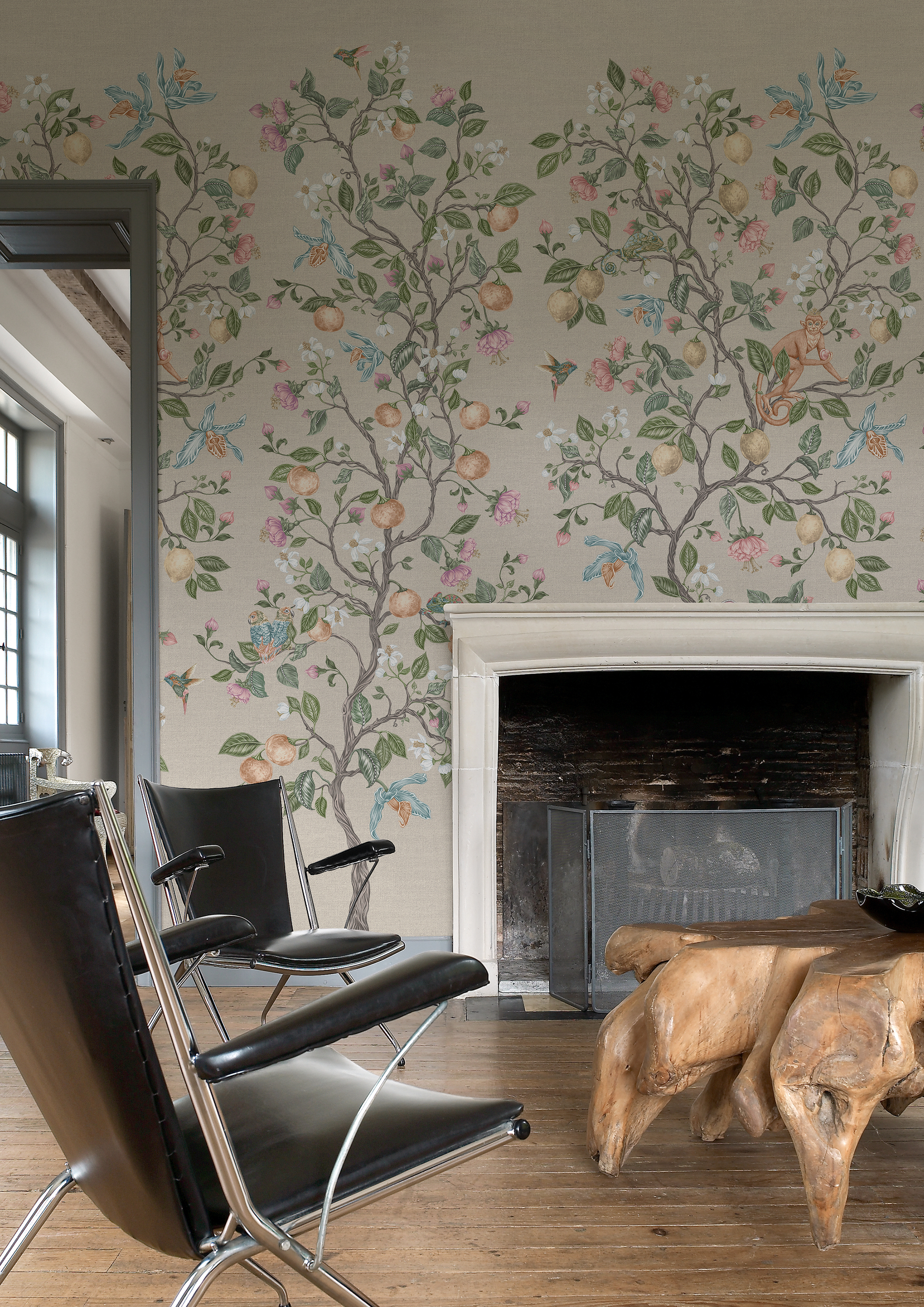 Панно Loymina British Style Garden Backyard Tea Party Brit 15 001/1 3×2 фото в интерьере